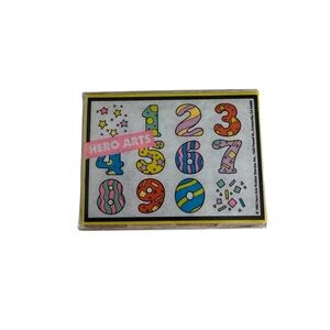 Hero Arts Rubber Stamp Celebration Numbers Set 1 2 3 4 5 6 7 8 9 0